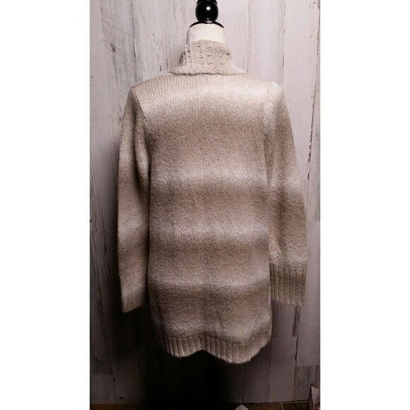 Eddie Bauer Women’s Medium Beige Open Front Cardigan - Picture 2 of 5